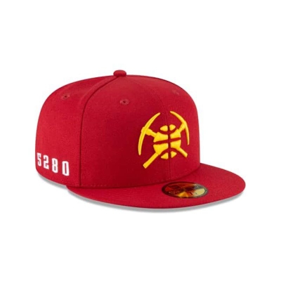 Denver Nuggets Gorra | New Era NBA City Edition Alt 59fifty Fitted Cap Mexico - Rojos